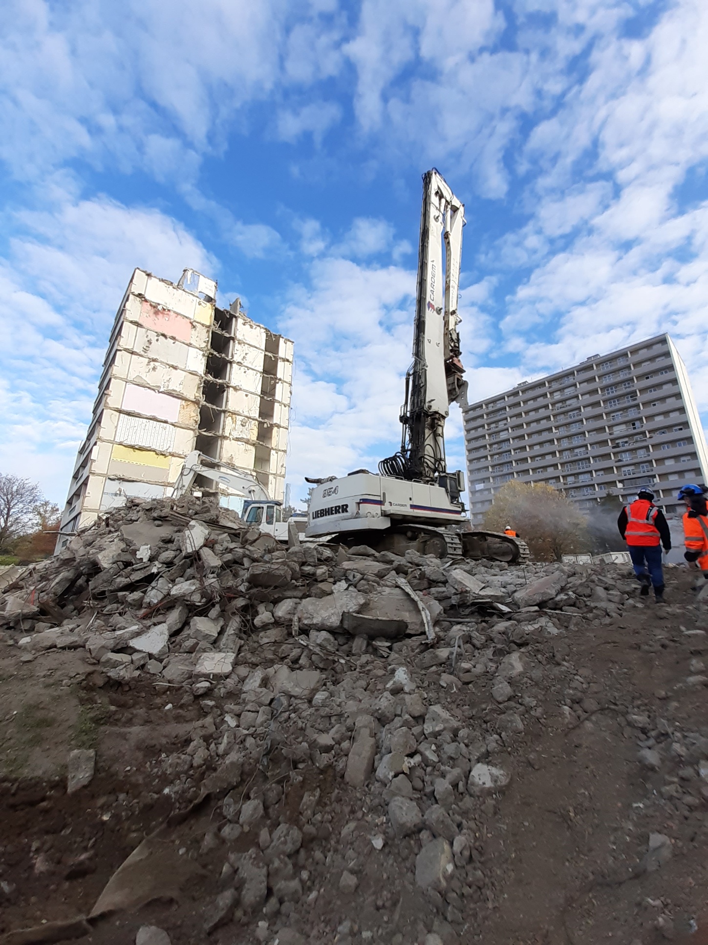 Demolition Bottet pelle à grand bras